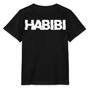 Habibi Schriftzug - Stanley/Stella Kinder T-Shirt MINI CREATOR  - Schwarz - Vorne - Mikhail (115cm)