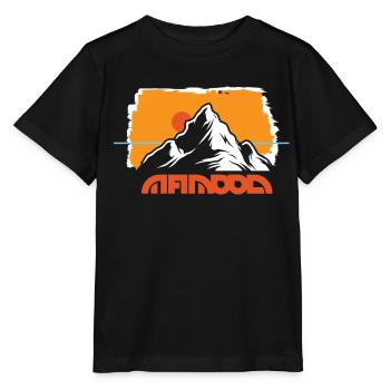 outddor horizon behind the mountain - Stanley/Stella MINI CREATOR Kids’ T-Shirt - black - Front - Mikhail (115cm)