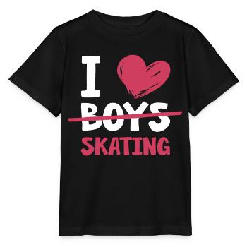 Skateboard Skater Love Skating Grind & Flip - Stanley/Stella MINI CREATOR Kids’ T-Shirt - black - Front - Mikhail (115cm)