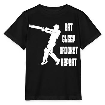 Cricket Cricket Équipe de Cricket Équipe de Cricket - T-shirt bio MINI CREATOR Stanley/Stella Enfant - noir - Devant - Mikhail (115cm)