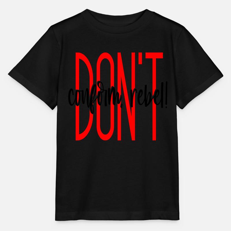 DONT rebelle conforme - T-shirt bio MINI CREATOR Stanley/Stella Enfant - noir