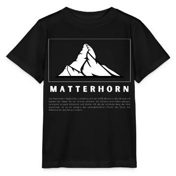 Matterhorn: Juwel der Alpen - Stanley/Stella Kinder T-Shirt MINI CREATOR  - Schwarz - Vorne - Mikhail (115cm)