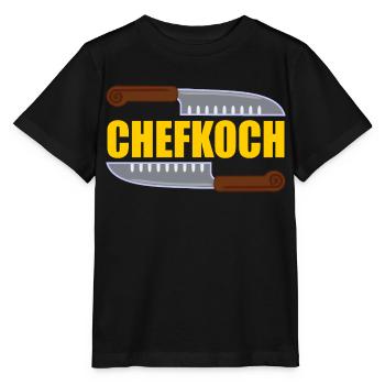 Chefkoch - Stanley/Stella Kinder T-Shirt MINI CREATOR  - Schwarz - Vorne - Mikhail (115cm)