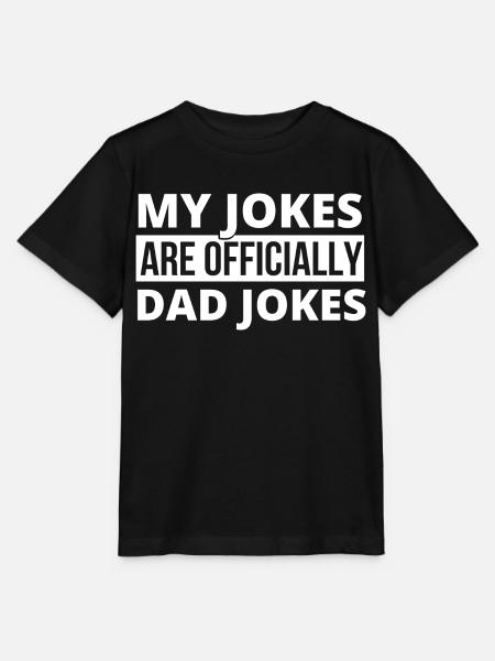 Meine Witze sind Papa-Witze - Stanley/Stella Kinder T-Shirt MINI CREATOR - Schwarz