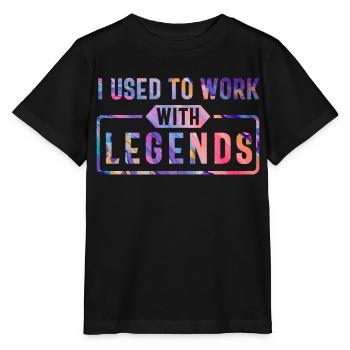 J’avais l’habitude de travailler avec des légendes - T-shirt bio MINI CREATOR Stanley/Stella Enfant - noir - Devant - Mikhail (115cm)