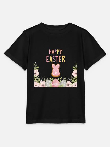 Ostern - Happy Easter Bunny - Stanley/Stella Kinder T-Shirt MINI CREATOR - Schwarz