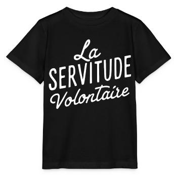 La servitude volontaire - T-shirt bio MINI CREATOR Stanley/Stella Enfant - noir - Devant - Mikhail (115cm)