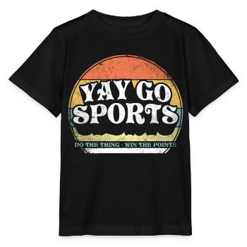 Yay Go Sports! Funny Sports - Stanley/Stella MINI CREATOR Kids’ T-Shirt - black - Front - Mikhail (115cm)