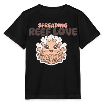 répandre l’amour du récif - T-shirt bio MINI CREATOR Stanley/Stella Enfant - noir - Devant - Mikhail (115cm)