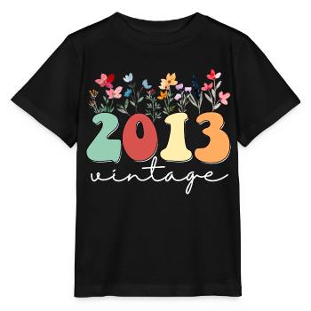 11 ans Vintage 2013 11e anniversaire de filles sauvage - T-shirt bio MINI CREATOR Stanley/Stella Enfant - noir - Devant - Mikhail (115cm)