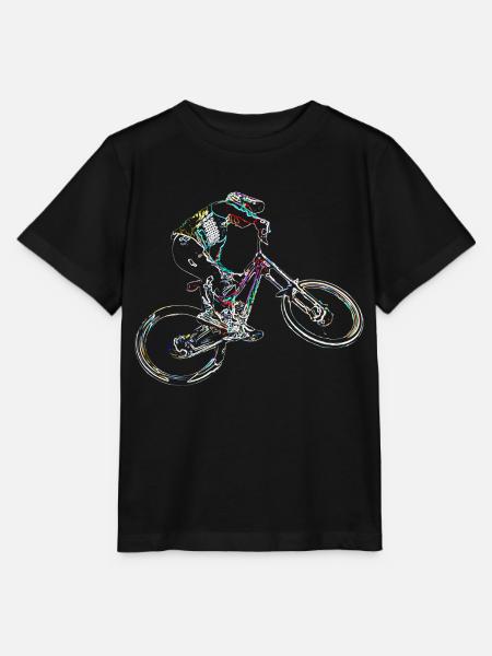 Downhill-Mountainbiken - Stanley/Stella Kinder T-Shirt MINI CREATOR  - Schwarz