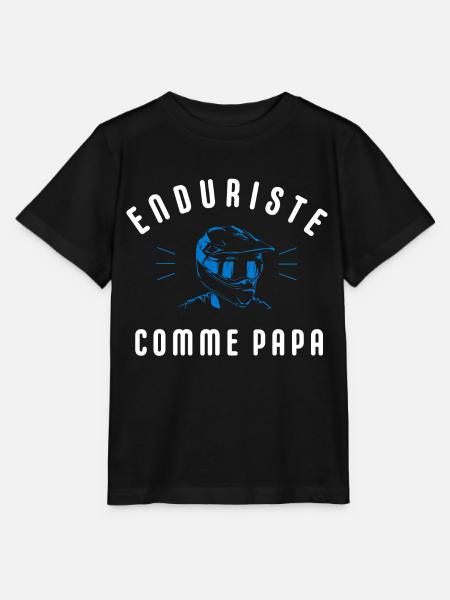 Enduriste com papa - T-shirt bio MINI CREATOR Stanley/Stella Enfant - noir