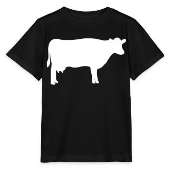 vache - T-shirt bio MINI CREATOR Stanley/Stella Enfant - noir - Devant - Mikhail (115cm)
