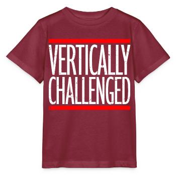 verticalement défié drôle petit gens blague hommes - T-shirt bio MINI CREATOR Stanley/Stella Enfant - bordeaux - Devant - Kain (125cm)