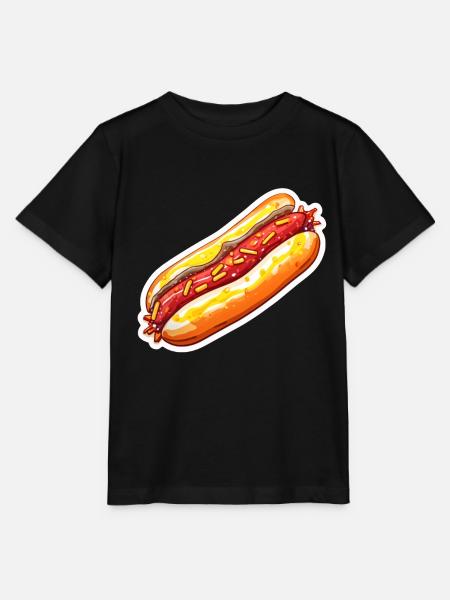 Hot-dog - T-shirt bio MINI CREATOR Stanley/Stella Enfant - noir
