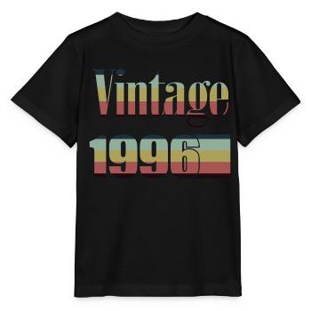 1996 Geburtstag 1996 Jahrgang 1996 Geburtstag - Stanley/Stella Kinder T-Shirt MINI CREATOR  - Schwarz - Vorne - Mikhail (115cm)