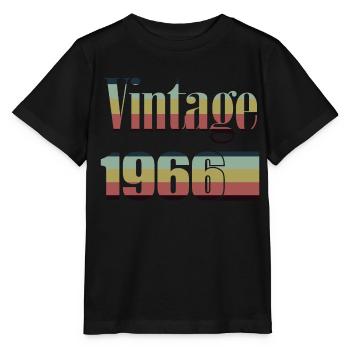1966 Geburtstag 1966 Jahrgang 1966 Geburtstag - Stanley/Stella Kinder T-Shirt MINI CREATOR  - Schwarz - Vorne - Mikhail (115cm)
