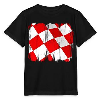 Kroatien hrvatska kroatien hrv hr zagreb geteilte Flagge - Stanley/Stella Kinder T-Shirt MINI CREATOR  - Schwarz - Vorne - Mikhail (115cm)