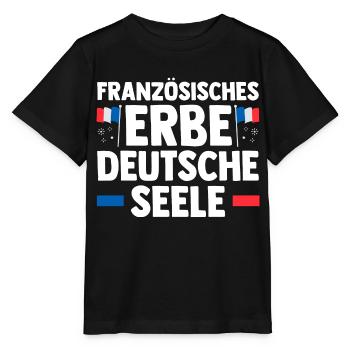 French French German France - Stanley/Stella MINI CREATOR Kids’ T-Shirt - black - Front - Mikhail (115cm)