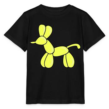 ballon hund - Stanley/Stella Kinder T-Shirt MINI CREATOR  - Schwarz - Vorne - Mikhail (115cm)