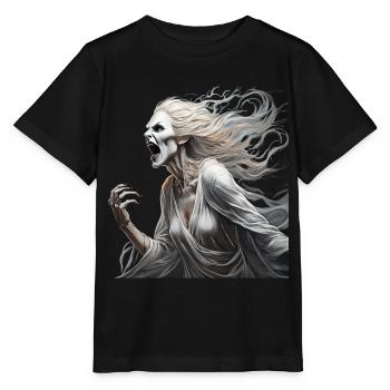 Gruseliges Halloween-partykostüm Banshee - T-shirt bio MINI CREATOR Stanley/Stella Enfant - noir - Devant - Mikhail (115cm)