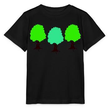 bäume - Stanley/Stella Kinder T-Shirt MINI CREATOR  - Schwarz - Vorne - Mikhail (115cm)