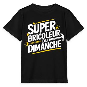 Super bricoleur du dimanche - T-shirt bio MINI CREATOR Stanley/Stella Enfant - noir - Devant - Mikhail (115cm)