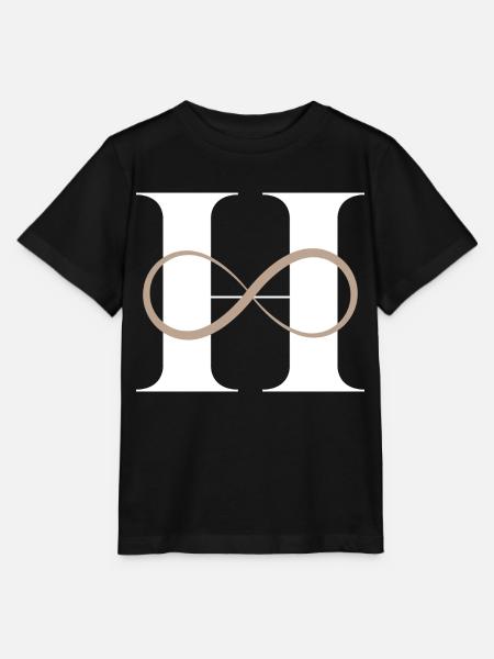 Unendlicher Buchstabe h - Stanley/Stella Kinder T-Shirt MINI CREATOR - Schwarz