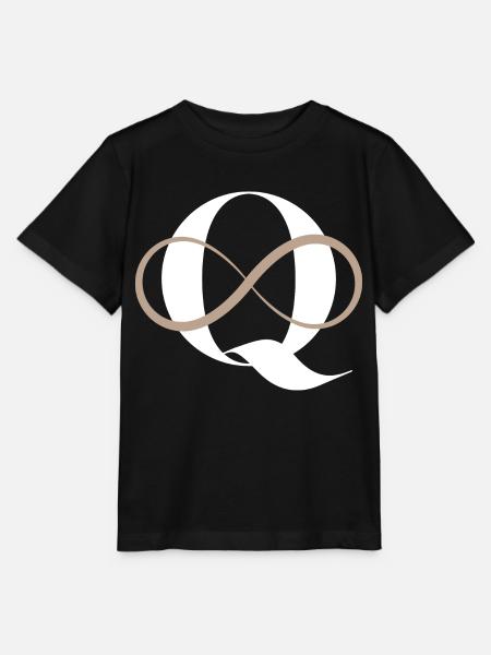 Unendlicher Buchstabe q - Stanley/Stella Kinder T-Shirt MINI CREATOR - Schwarz