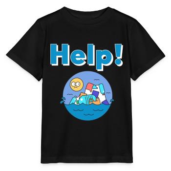 Protection de la nature en plastique Protection de l’environnement - T-shirt bio MINI CREATOR Stanley/Stella Enfant - noir - Devant - Mikhail (115cm)