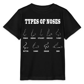 Types of Noses Vintage Nose shapes - T-shirt bio MINI CREATOR Stanley/Stella Enfant - noir - Devant - Mikhail (115cm)