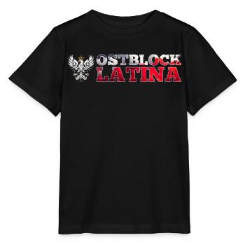 Ostblock Latina Polin Polen weißer Adler Geschenk - Stanley/Stella Kinder T-Shirt MINI CREATOR  - Schwarz - Vorne - Mikhail (115cm)