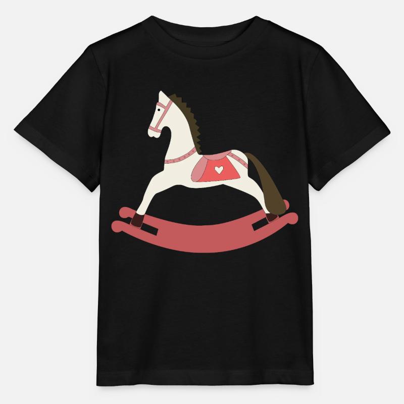 Cheval à bascule - T-shirt bio MINI CREATOR Stanley/Stella Enfant - noir