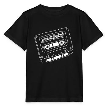 Luloveshandmade - Punkrock Mixtape - Stanley/Stella Kinder T-Shirt MINI CREATOR  - Schwarz - Vorne - Mikhail (115cm)