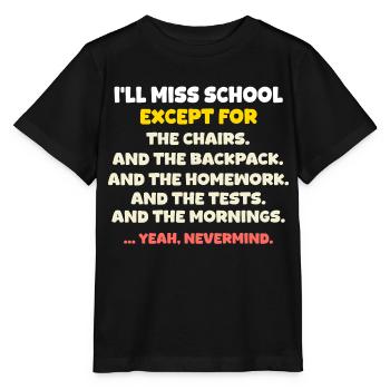 Letzter Schultag: Schule raus in die Sommerferien - Stanley/Stella Kinder T-Shirt MINI CREATOR  - Schwarz - Vorne - Mikhail (115cm)