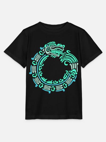 Inka Maya kalender aztec - Stanley/Stella Kinder T-Shirt MINI CREATOR - Schwarz
