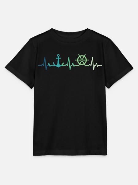 Ankerherzschlag Matrose Geschenk Matrose - Stanley/Stella Kinder T-Shirt MINI CREATOR - Schwarz
