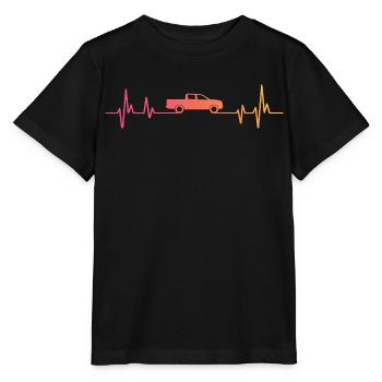 Sunset Pickup Heartbeat Auto Pickup - Stanley/Stella Kinder T-Shirt MINI CREATOR  - Schwarz - Vorne - Mikhail (115cm)