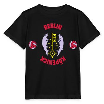 Berlin Köpenick (ID: 001013) - Stanley/Stella Kinder T-Shirt MINI CREATOR  - Schwarz - Vorne - Mikhail (115cm)