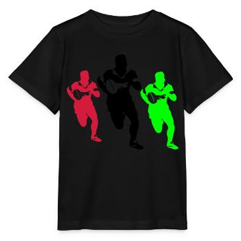 Rugby, Sport - Stanley/Stella Kinder T-Shirt MINI CREATOR  - Schwarz - Vorne - Mikhail (115cm)
