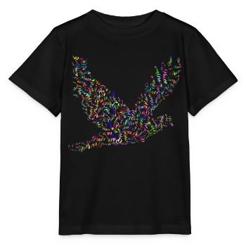 colombe de la paix - T-shirt bio MINI CREATOR Stanley/Stella Enfant - noir - Devant - Mikhail (115cm)