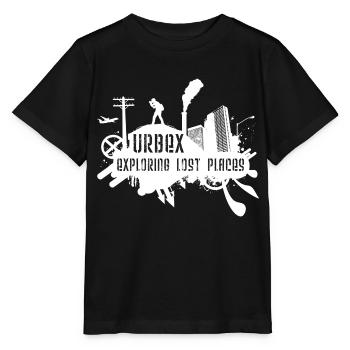 Exploring Lost Places White - Stanley/Stella Kinder T-Shirt MINI CREATOR  - Schwarz - Vorne - Mikhail (115cm)