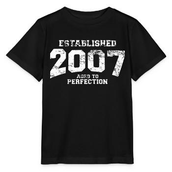 established 2007 - aged to perfection (fr) - T-shirt bio MINI CREATOR Stanley/Stella Enfant - noir - Devant - Mikhail (115cm)