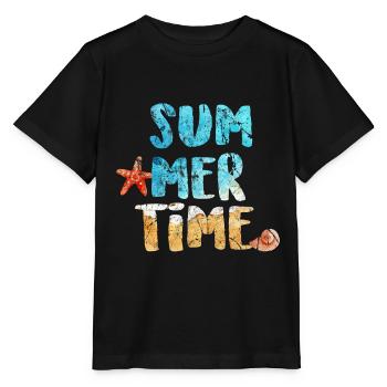 Urlaub - Stanley/Stella Kinder T-Shirt MINI CREATOR  - Schwarz - Vorne - Mikhail (115cm)