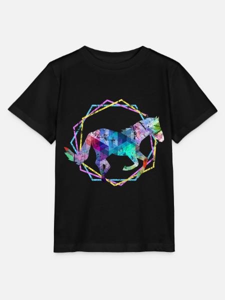Cheval - T-shirt bio MINI CREATOR Stanley/Stella Enfant - noir