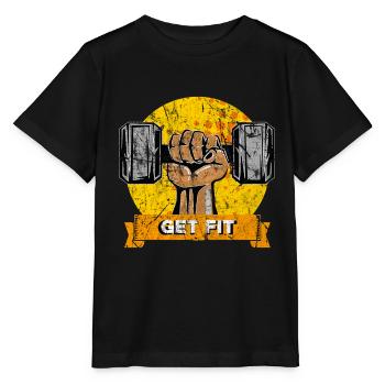 fitness - Stanley/Stella MINI CREATOR Kids’ T-Shirt - black - Front - Mikhail (115cm)