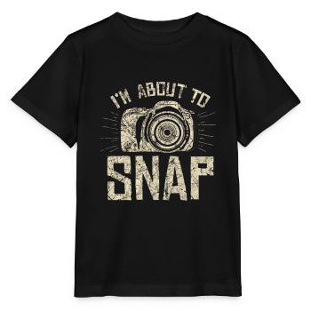 Fotograf - Stanley/Stella Kinder T-Shirt MINI CREATOR  - Schwarz - Vorne - Mikhail (115cm)