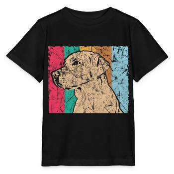 chien - T-shirt bio MINI CREATOR Stanley/Stella Enfant - noir - Devant - Mikhail (115cm)