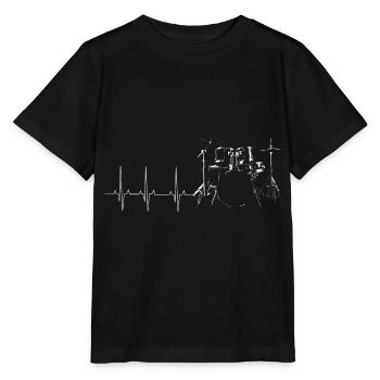 Tambour - T-shirt bio MINI CREATOR Stanley/Stella Enfant - noir - Devant - Mikhail (115cm)