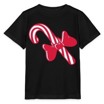 bonbons cadeau de noël canne à sucre délicieux - T-shirt bio MINI CREATOR Stanley/Stella Enfant - noir - Devant - Mikhail (115cm)